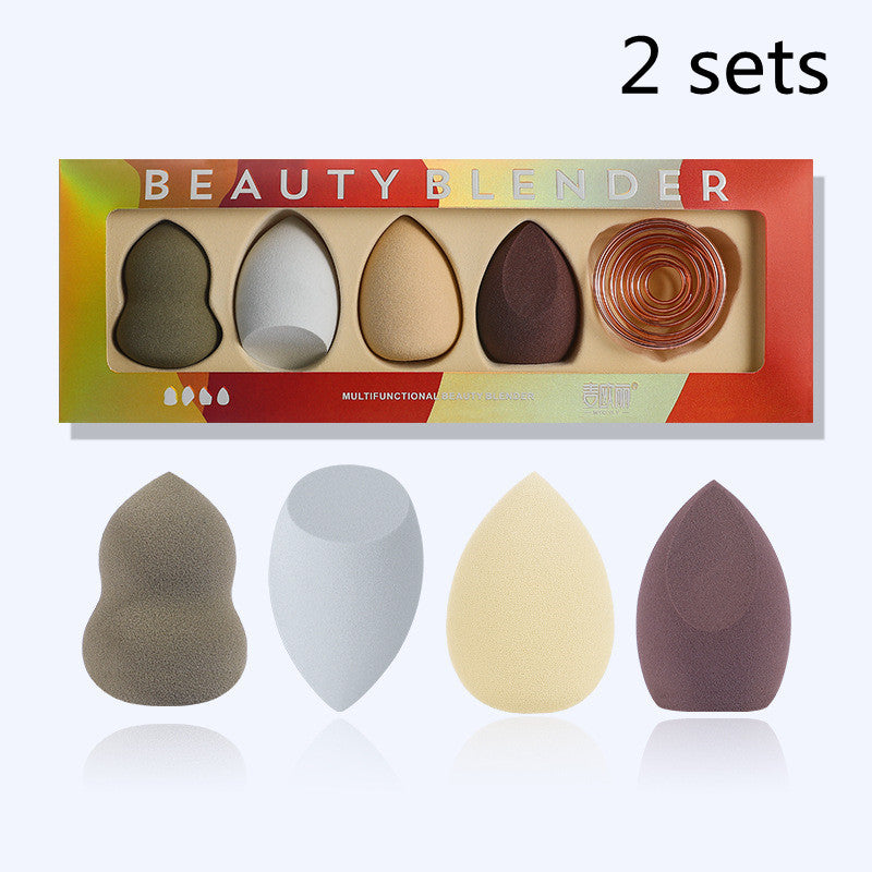 Mousse de maquillage Humide Et Sec Beauté Maquillage Oeuf Avec Support En Métal - Ivory Deals Market