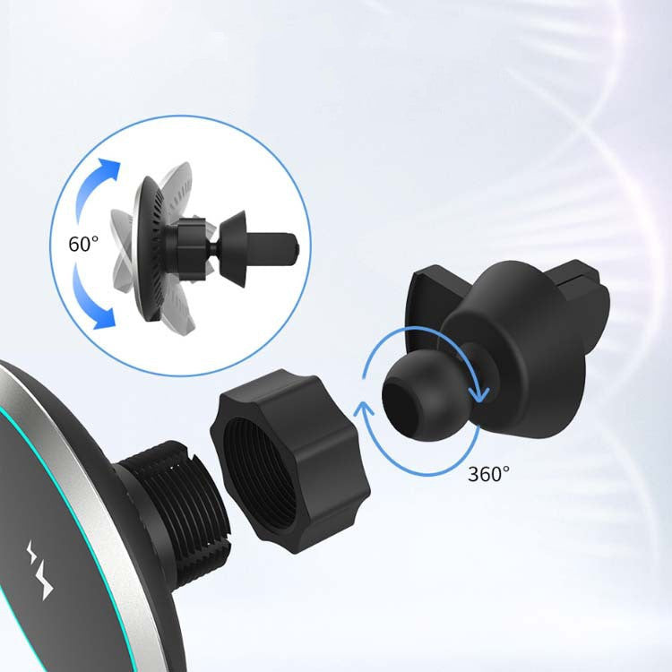 Support de sortie d’air de charge rapide de chargeur sans fil de voiture magnétique 15W