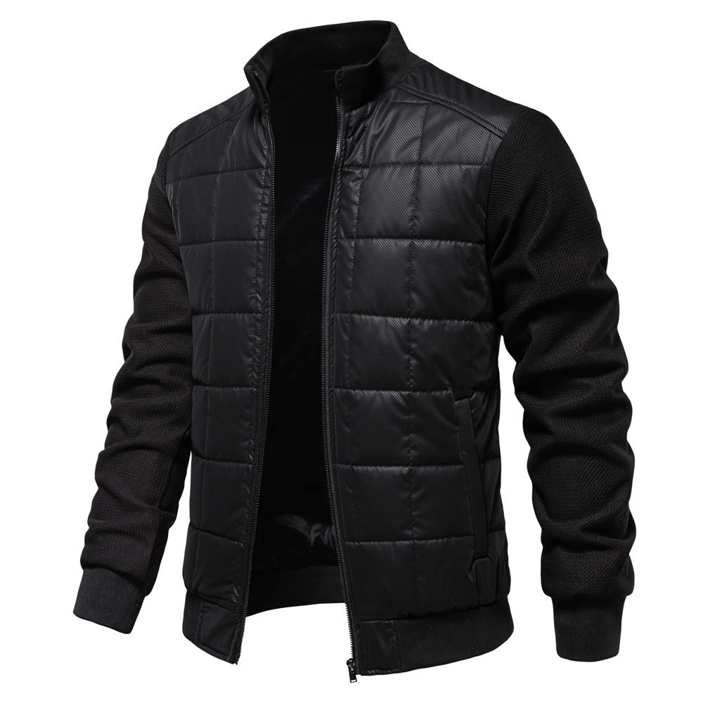 Mode Couture Manteau Personnalité Hiver Col Montant Fermeture Éclair Veste Vêtements Homme