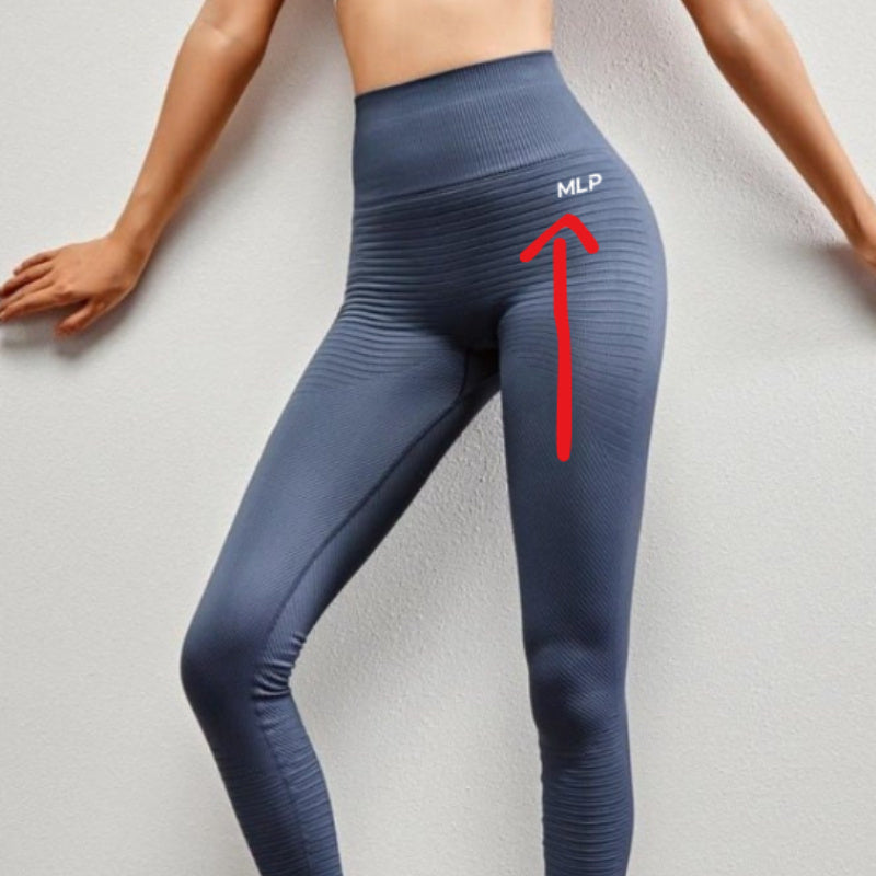 Pantalon de fitness pour femmes avec ligne de hanches ajustée et extensible