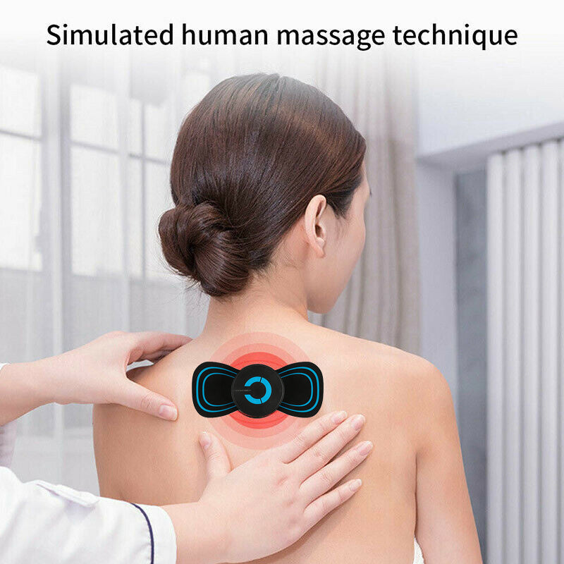 Masseur de cou électrique portable mini avec câble de charge USB pour soulager la douleur et stimuler la détente musculaire