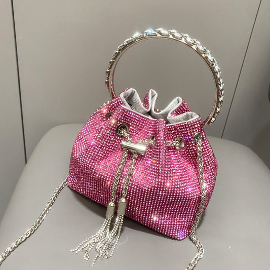 Sac à main brillant en diamant européen et américain pour femmes