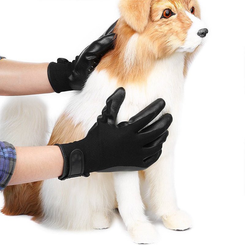 1 paire des Gants de Toilette Chien Chat Cheveux Brosse De Nettoyage - Ivory Deals Market