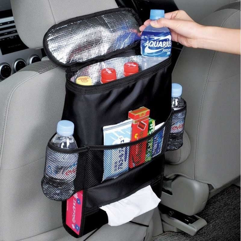 Sac thermique Organisateur de siège de voiture multifonctionnel.