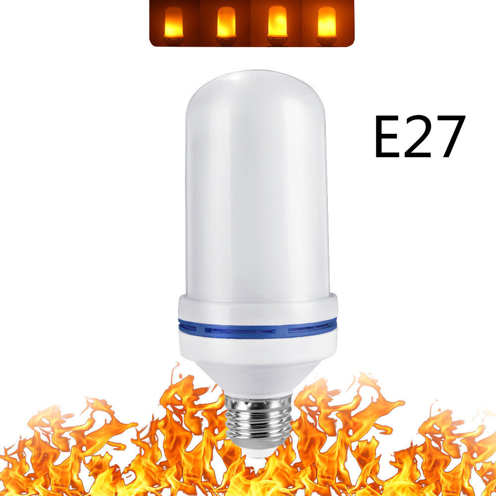 Simulation flamme ampoule LED lumière de flamme battante trois vitesses E27 vis universelle tonalité lumière d'ambiance