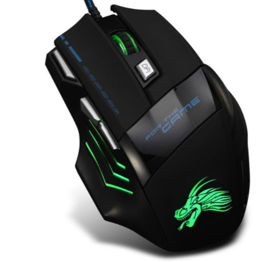 Souris de jeu filaire professionnelle 5500 DPI avec 7 boutons réglables