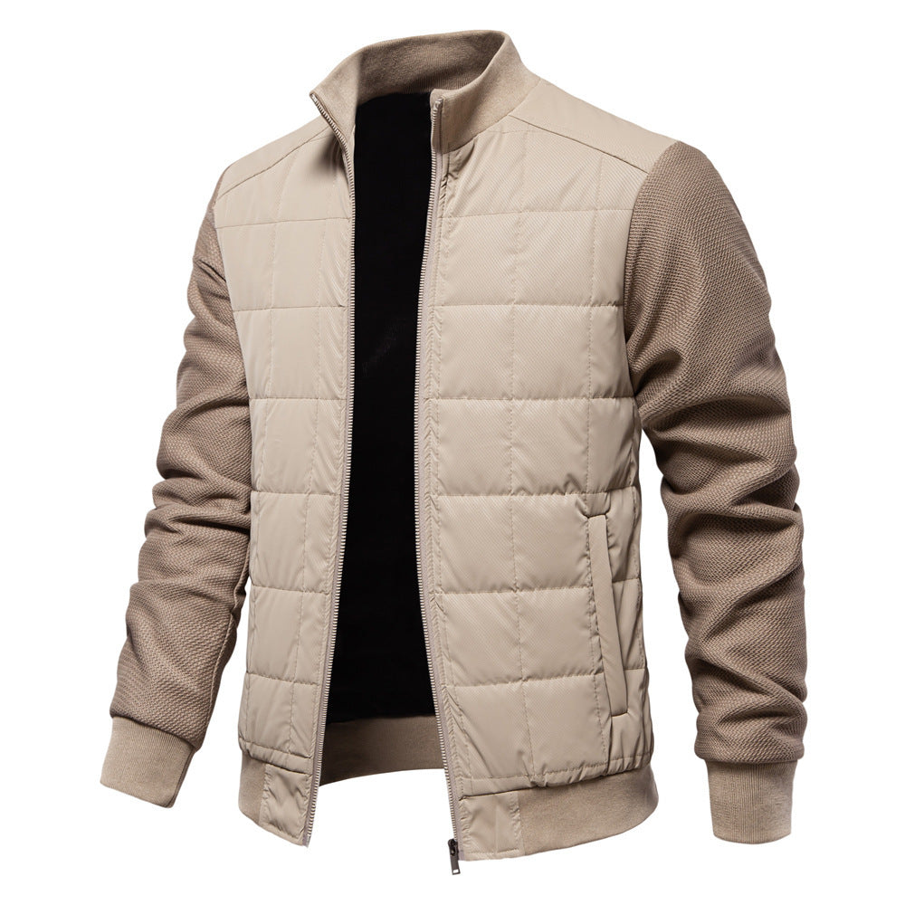 Mode Couture Manteau Personnalité Hiver Col Montant Fermeture Éclair Veste Vêtements Homme