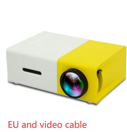 Projecteur portable 3D HD à domicile avec haut-parleur HDMI et port USB, mini projecteur YG300