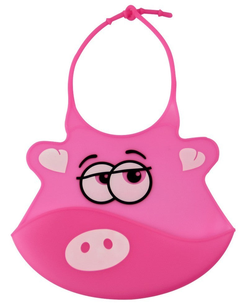 Nouveau design Bavoir pour bébé étanche silicone alimentation bébé salive serviette en gros nouveau-né dessin animé tabliers imperméables pour bébé Bibs