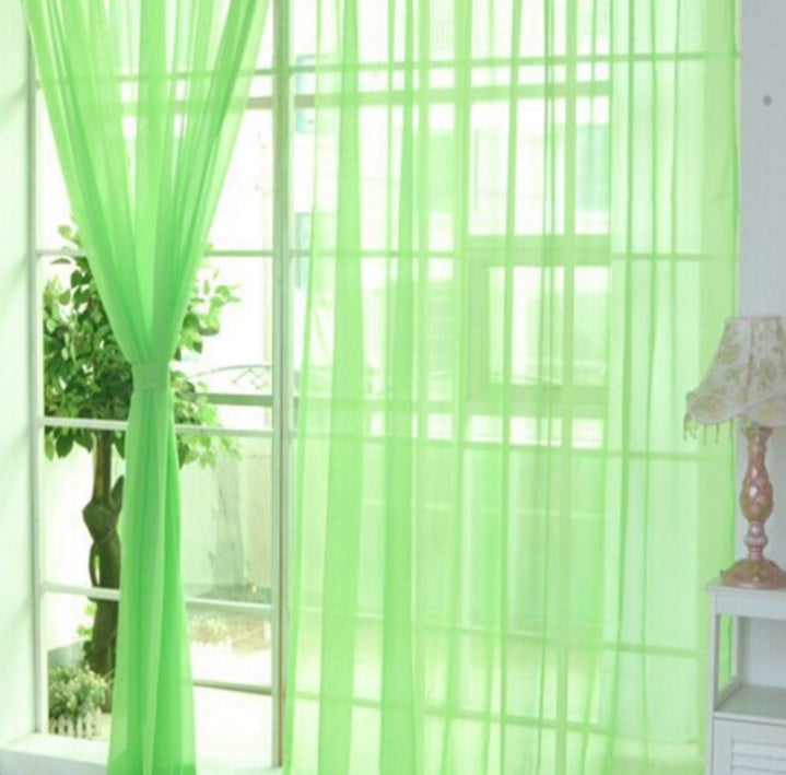 Rideaux en tulle solide modernes pour le salon, rideaux en tulle transparents pour la chambre à coucher.