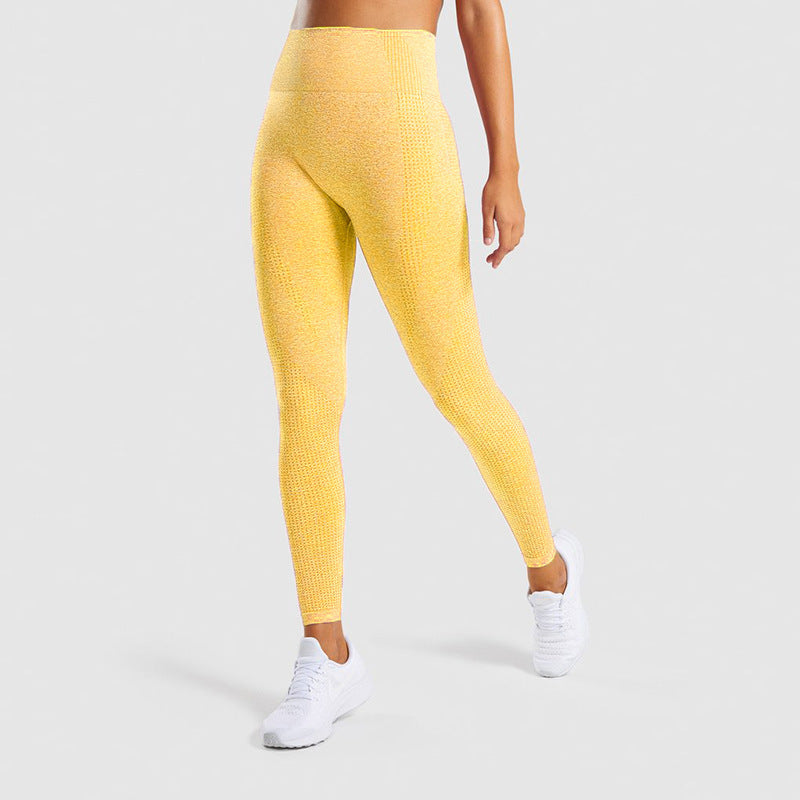 Pantalon de sport pour femme en jacquard sans couture.