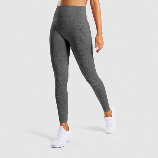 Pantalon de sport pour femme en jacquard sans couture.