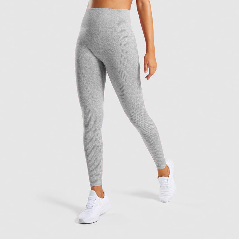 Pantalon de sport pour femme en jacquard sans couture.