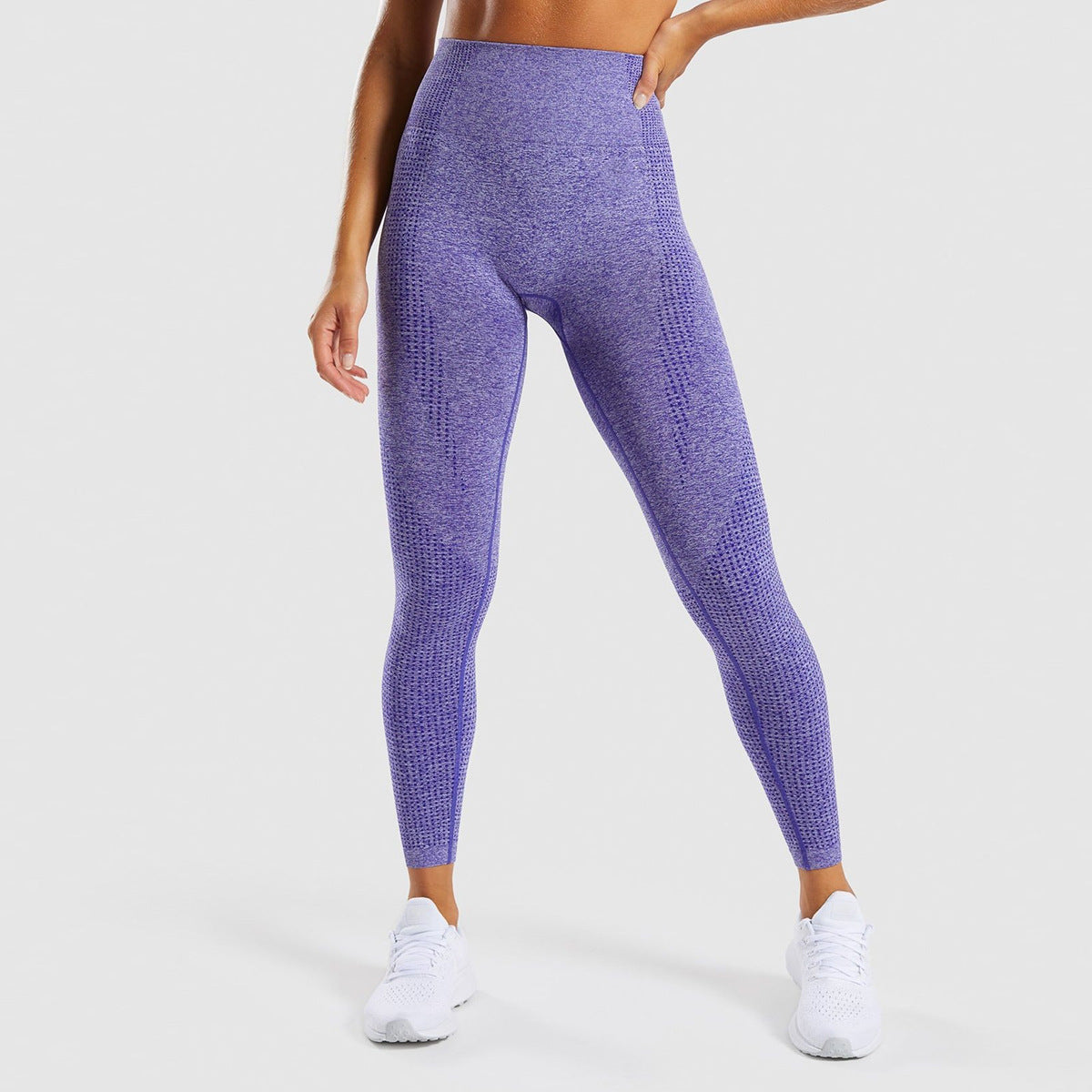 Pantalon de sport pour femme en jacquard sans couture.