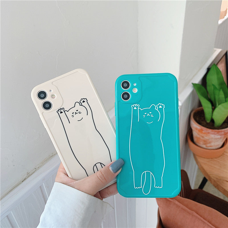 Ligne Chat Droite Bord TPU De Protection Manches - Ivory Deals Market