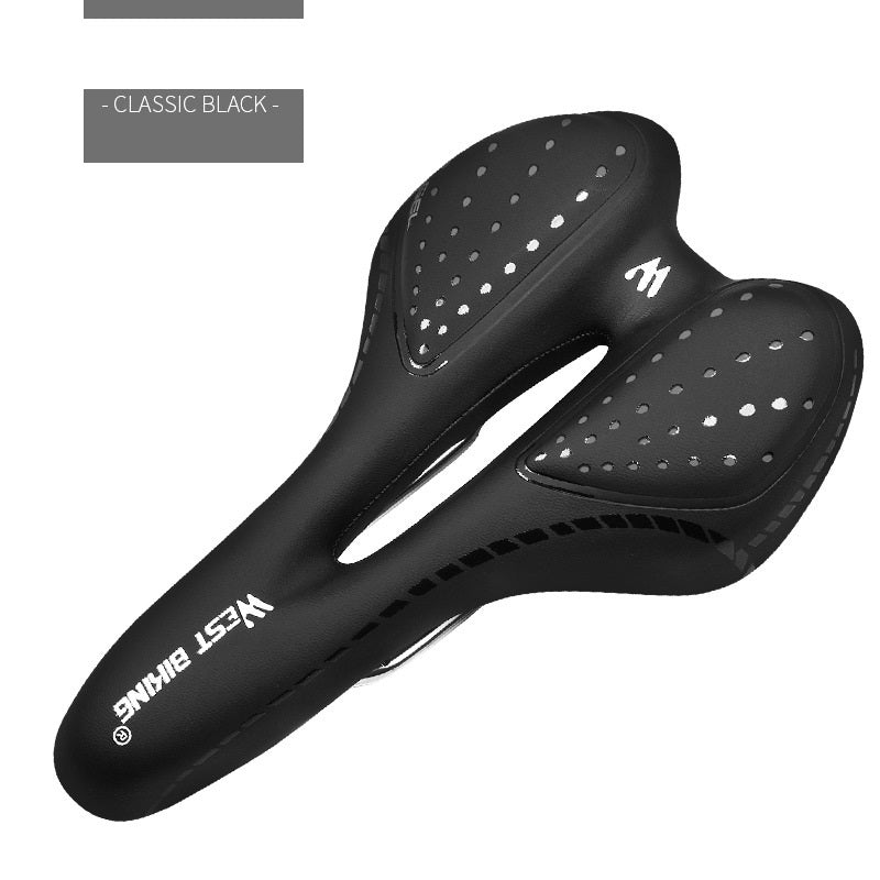 Coussin de siège de vélo en silicone épaissi, doux et confortable.