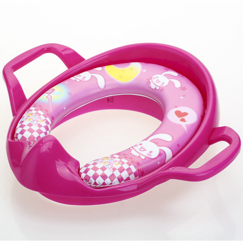 Siège de toilette Siège pour bébé Siège de toilette Coussin doux Siège de toilette d'assistance