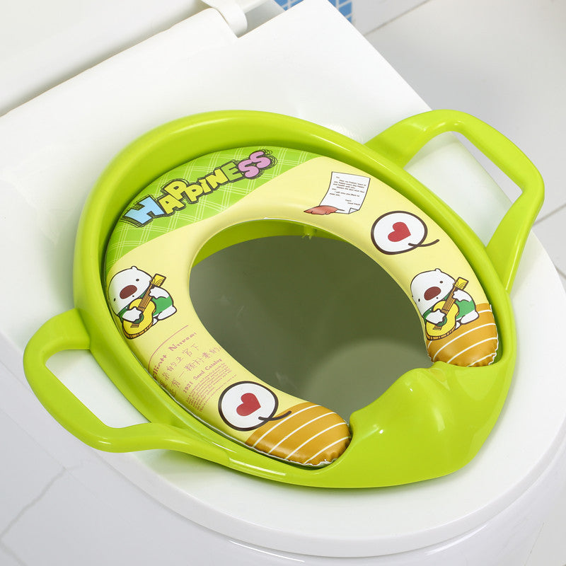 Siège de toilette Siège pour bébé Siège de toilette Coussin doux Siège de toilette d'assistance