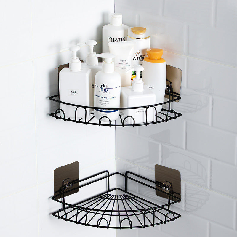 Pengtu En Gros Salle De Bain Tenture Murale Coin De Rangement Rack Porte-Vanité Domestique Stand Mur En Plastique Salle De Bain