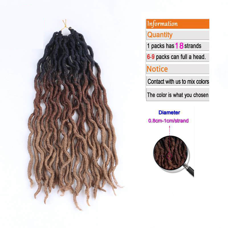 Perruque Ombre Bouclés Crochet Cheveux Synthétique Tressage Extensions de Cheveux - Ivory Deals Market