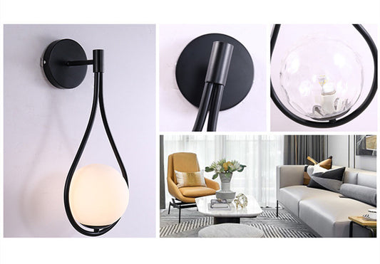 Nordique Chambre De Chevet Led Mur Lampe D'or Personnalité Éclairage À La Maison - Ivory Deals Market