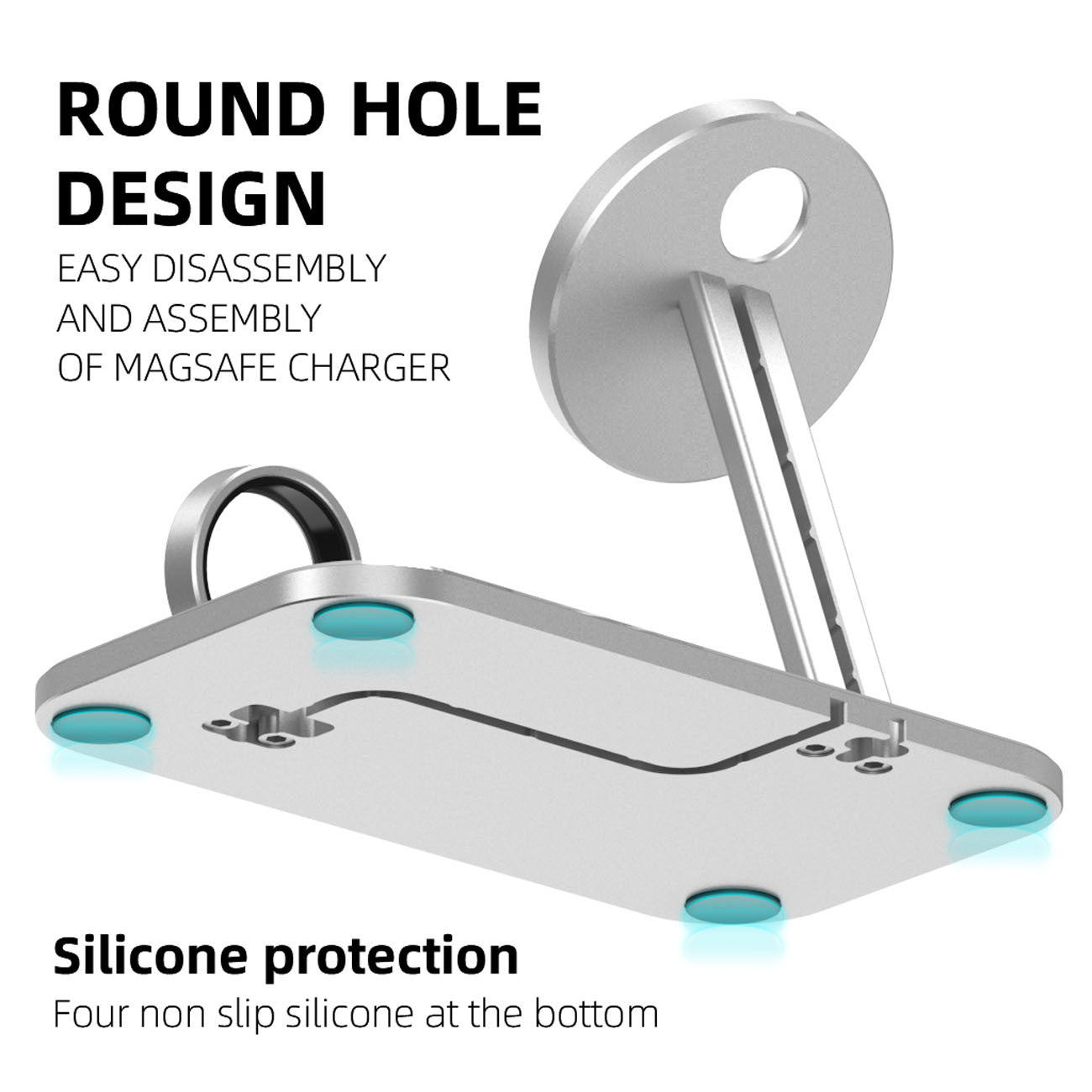 Support de stockage en alliage pour câbles de données et accessoires de charge pour montre