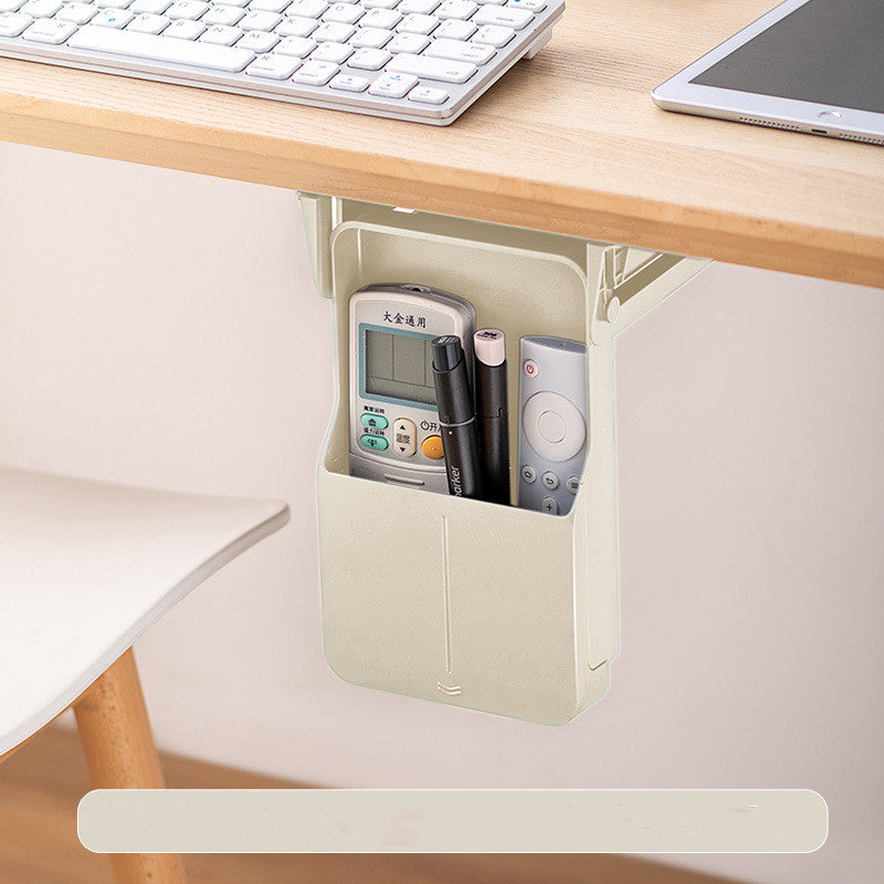 Sous Le Bureau Tiroir Boîte De Rangement Poinçon-Livraison Bureau Fond De Bureau Collant Finition Boîte Dortoir Invisible Maquillage Rack - Ivory Deals Market