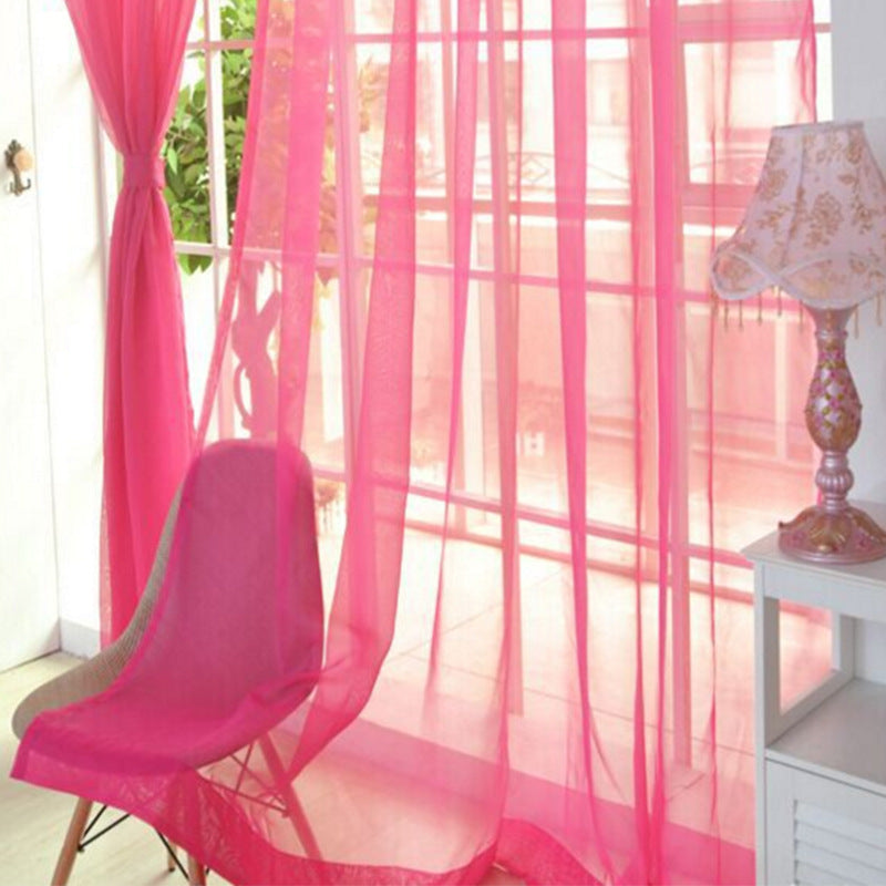 Rideaux en tulle solide modernes pour le salon, rideaux en tulle transparents pour la chambre à coucher.