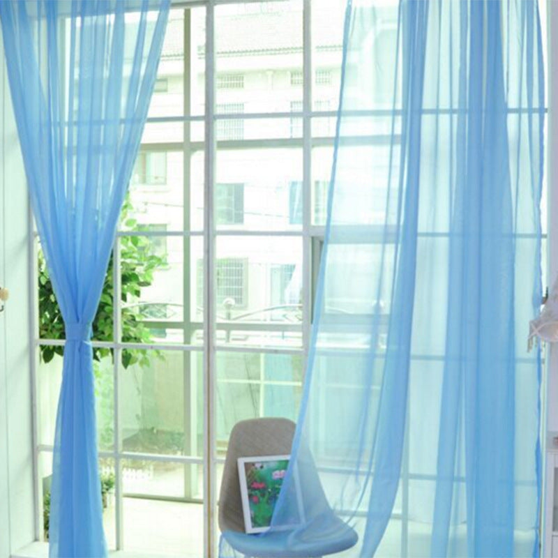 Rideaux en tulle solide modernes pour le salon, rideaux en tulle transparents pour la chambre à coucher.