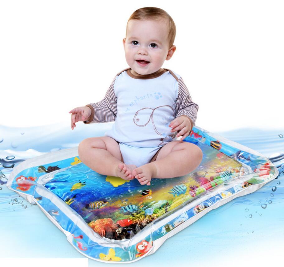 Tapis d'eau gonflable pour bébé, coussin d'eau pour l'été à la plage, pour les tout-petits. Jouets d'activité estivale pour bébés. Oreillers pour bébés.