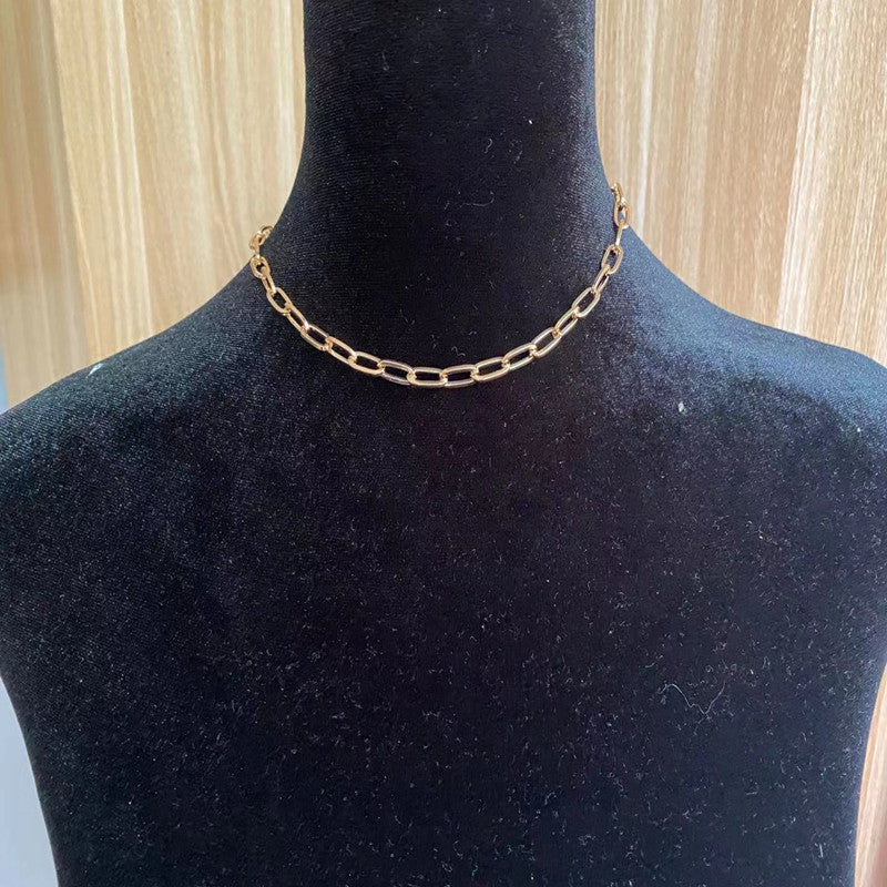 Collier pour femmes à une couche, simple, créatif, personnalité.