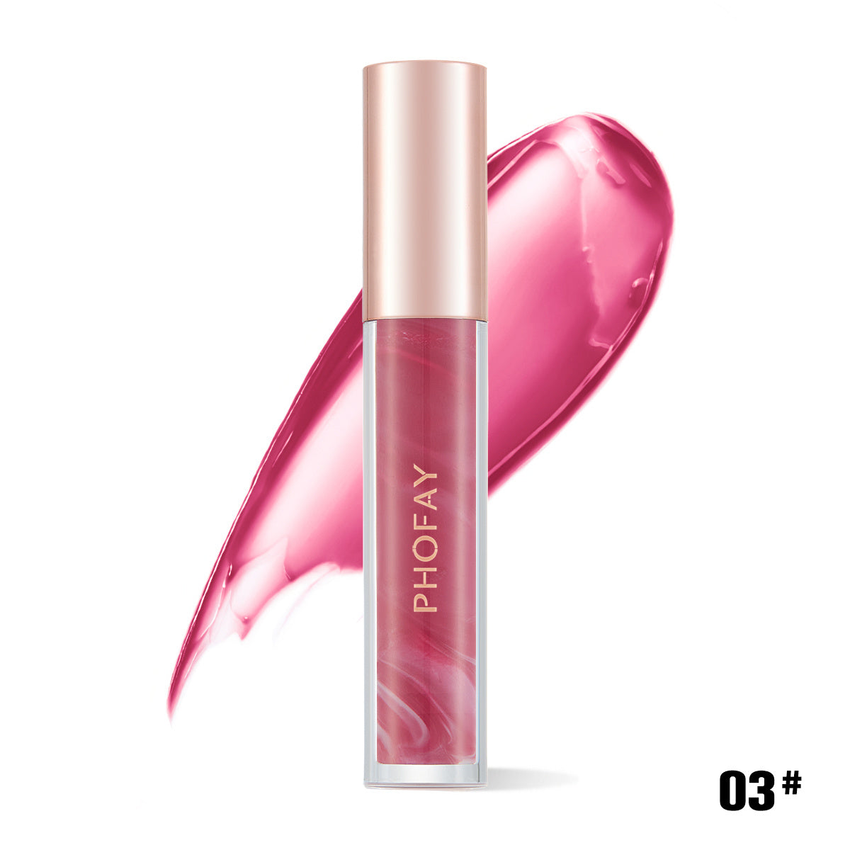 PHOFAY Rose Blooming Gloss à lèvres hydratant