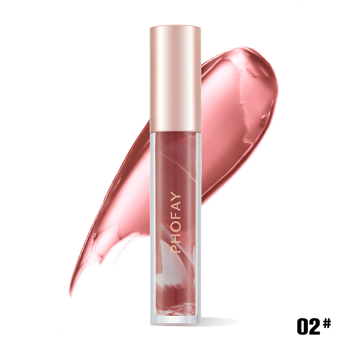 PHOFAY Rose Blooming Gloss à lèvres hydratant