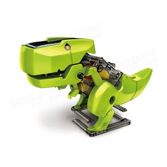 High Tech DIY 4en1 Robot Dinosaure Solaire Transformable