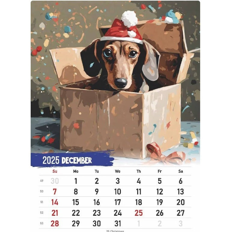 Calendrier mural suspendu pour la maison, cadeau de décoration intérieure, avec planning quotidien, hebdomadaire et mensuel pour l'année 2025.