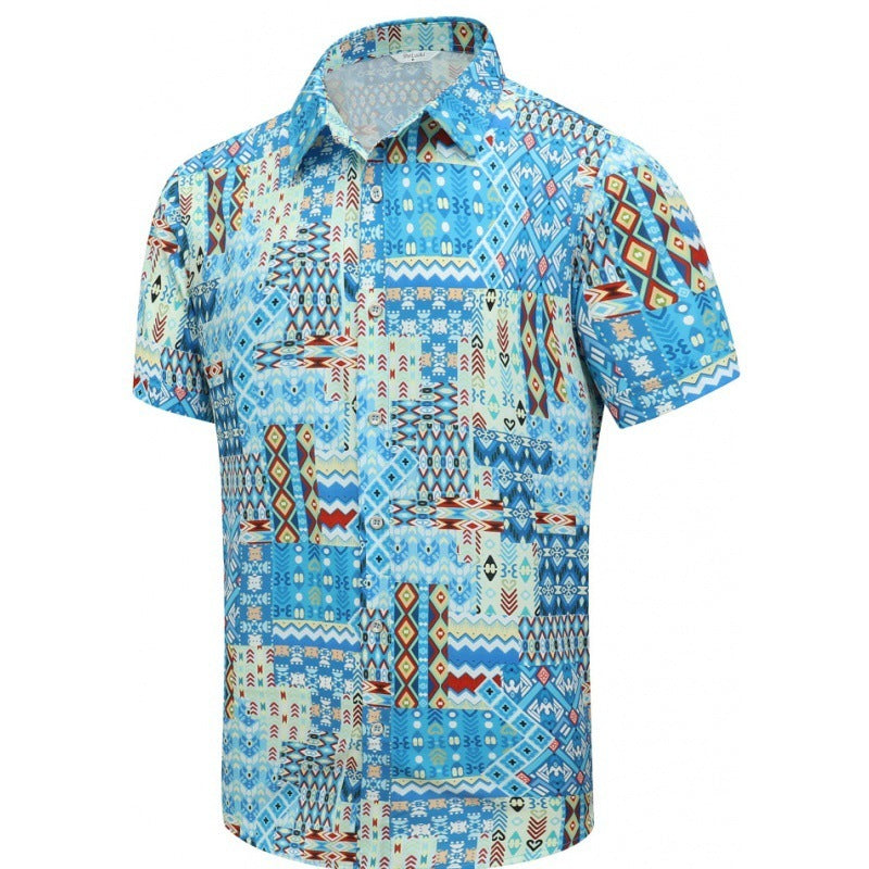 Chemise décontractée pour homme pour la plage.