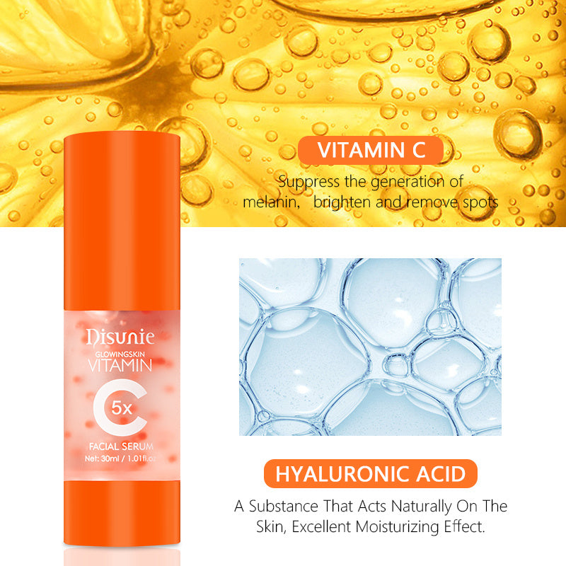 Vit C Visage Sérum Visage Blanchissant Acide Hyaluronique Collagène Vitamine C Spot Foncé Correcteur Anti-Vieillissement Sérums Pour Visage