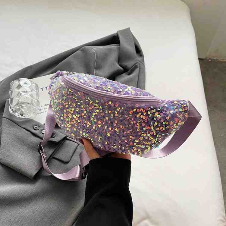 Sac à bandoulière en sequins, sac à main pour femme, polyvalent et tendance.