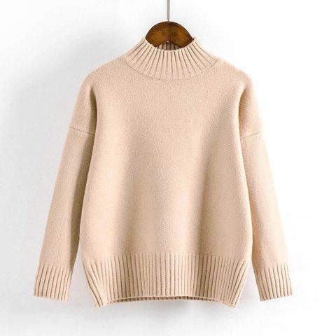 Pull à col roulé blanc Pull femme