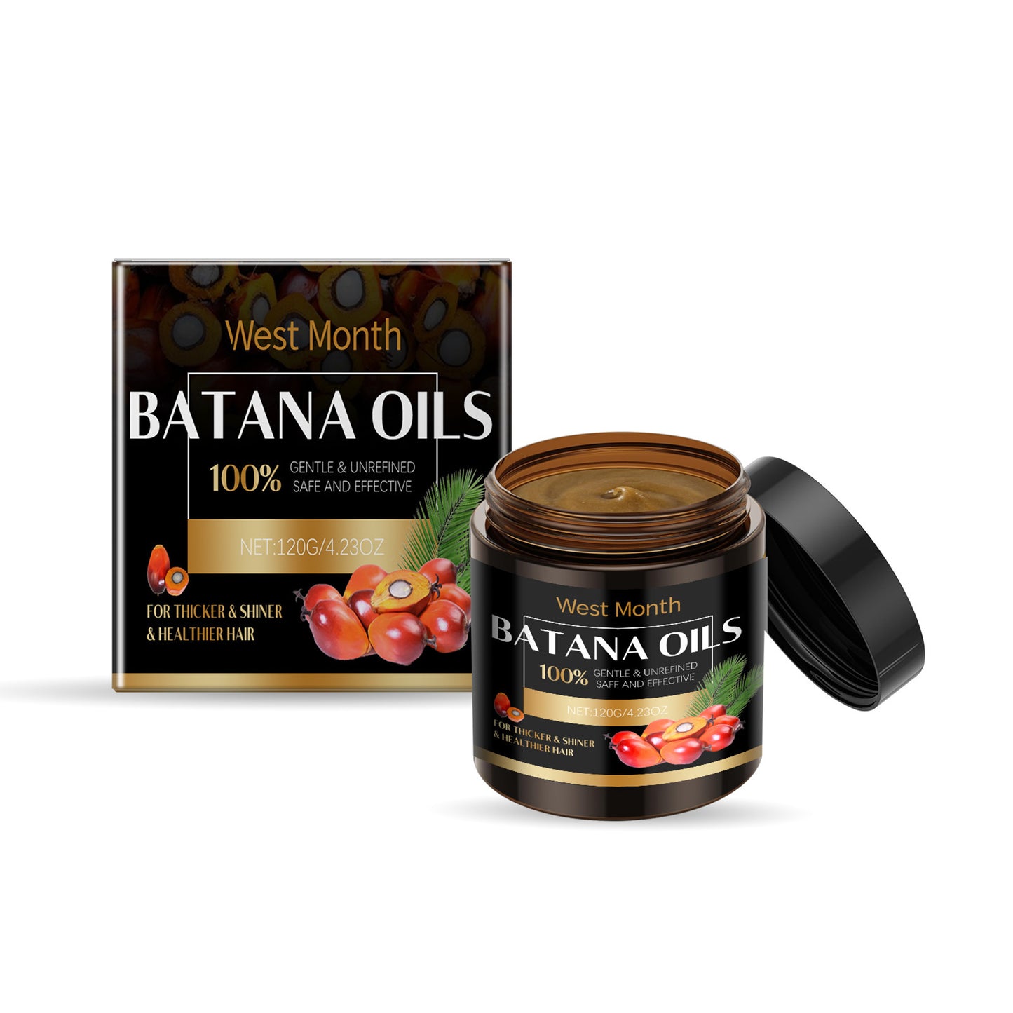 Masque de soin capillaire Batana, nourrissant en douceur.