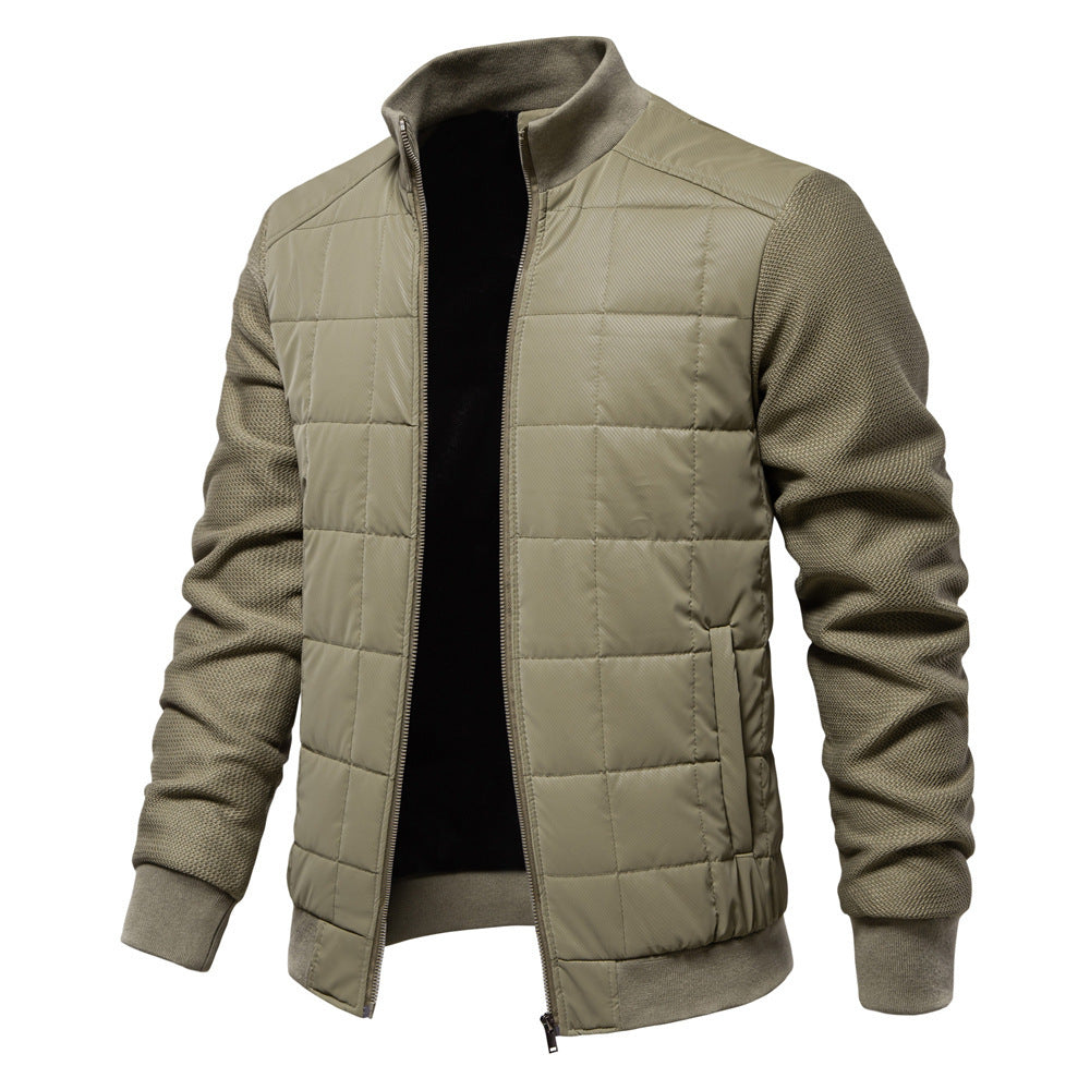 Mode Couture Manteau Personnalité Hiver Col Montant Fermeture Éclair Veste Vêtements Homme