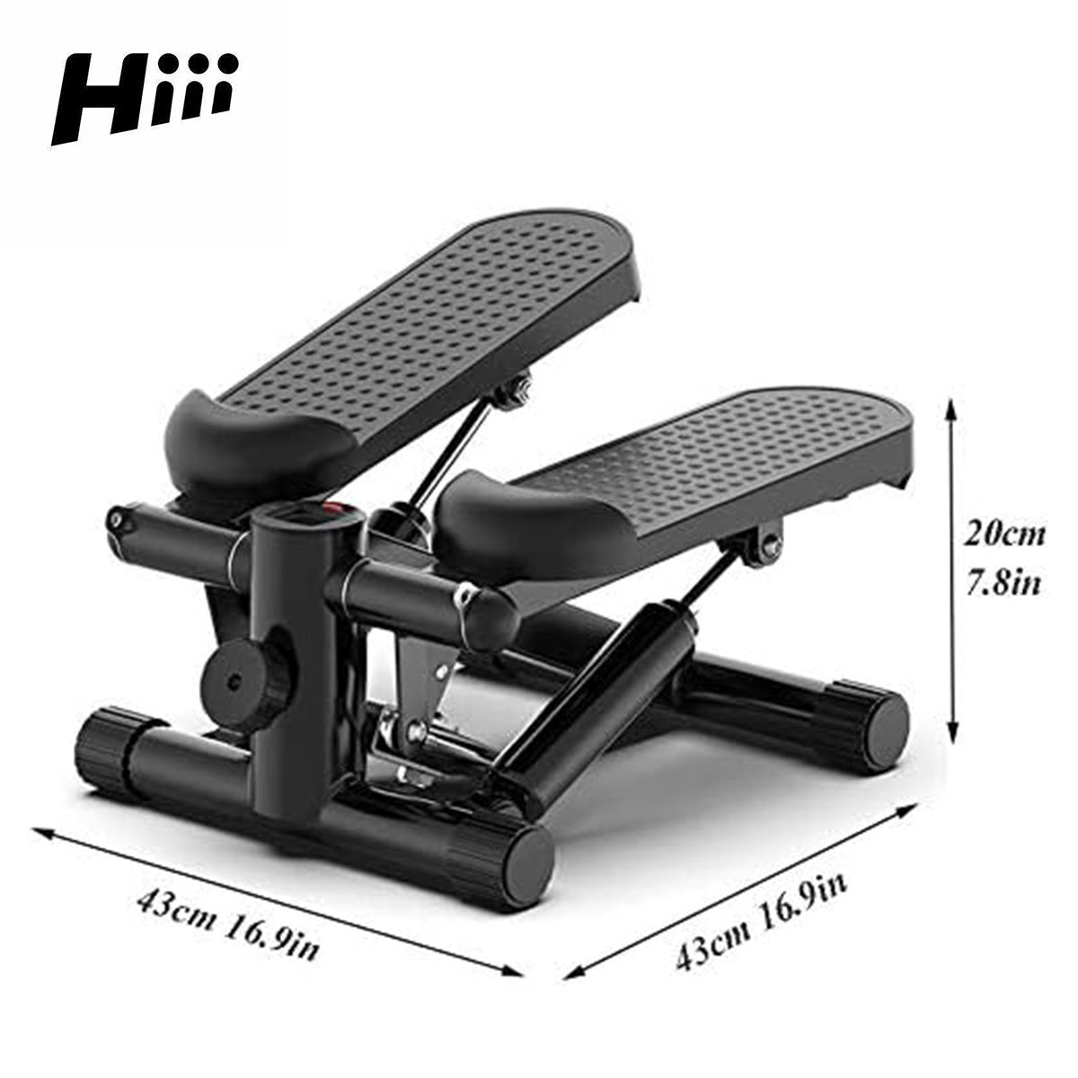 1pc, Steppers pour faire de l'exercice à la maison, Mini Stepper avec une capacité de 330 lb, Machine d'entraînement avec des bandes de résistance. - Ivory Deals Market