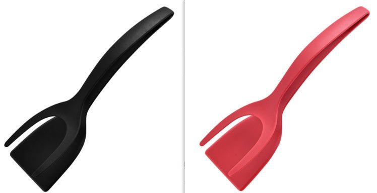 2 en 1 Pince et Spatule pour Oeufs, Pince à Pancakes, Omelette et Pain Perdu - Accessoires de Cuisine - Ivory Deals Market