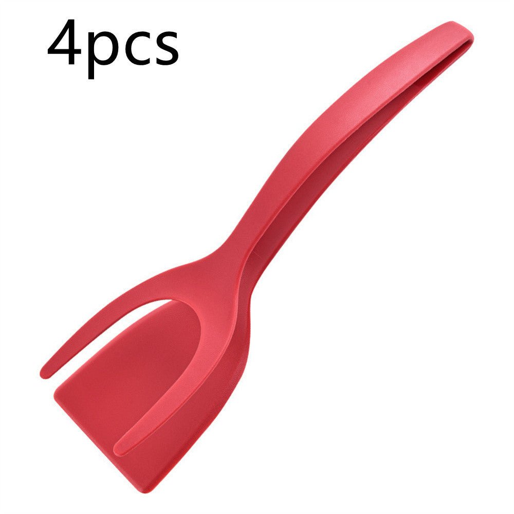 2 en 1 Pince et Spatule pour Oeufs, Pince à Pancakes, Omelette et Pain Perdu - Accessoires de Cuisine - Ivory Deals Market