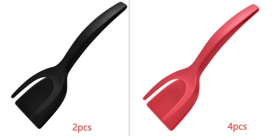 2 en 1 Pince et Spatule pour Oeufs, Pince à Pancakes, Omelette et Pain Perdu - Accessoires de Cuisine - Ivory Deals Market