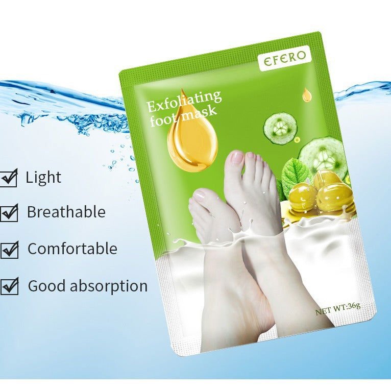 2024 nouveau masque exfoliant pour les pieds SPA pédicure chaussettes enlever la peau morte talons blanchissants peeling pieds soins de la peau anti fissuré - Ivory Deals Market