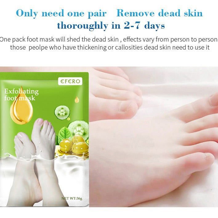 2024 nouveau masque exfoliant pour les pieds SPA pédicure chaussettes enlever la peau morte talons blanchissants peeling pieds soins de la peau anti fissuré - Ivory Deals Market