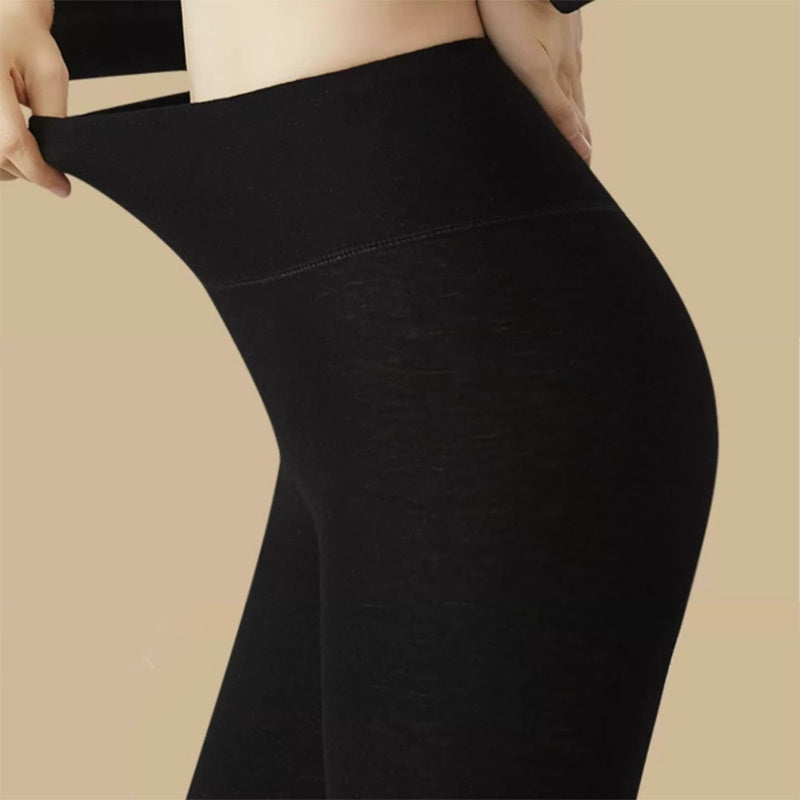 Leggings d'hiver en cachemire, pantalons serrés en velours plus, mode taille haute ajustée pour femmes.