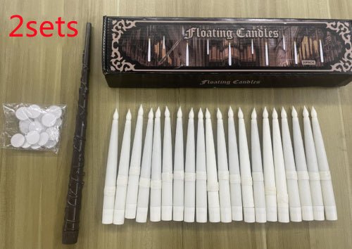 20LED bougies flottantes avec bâtons de bougie - Ivory Deals Market