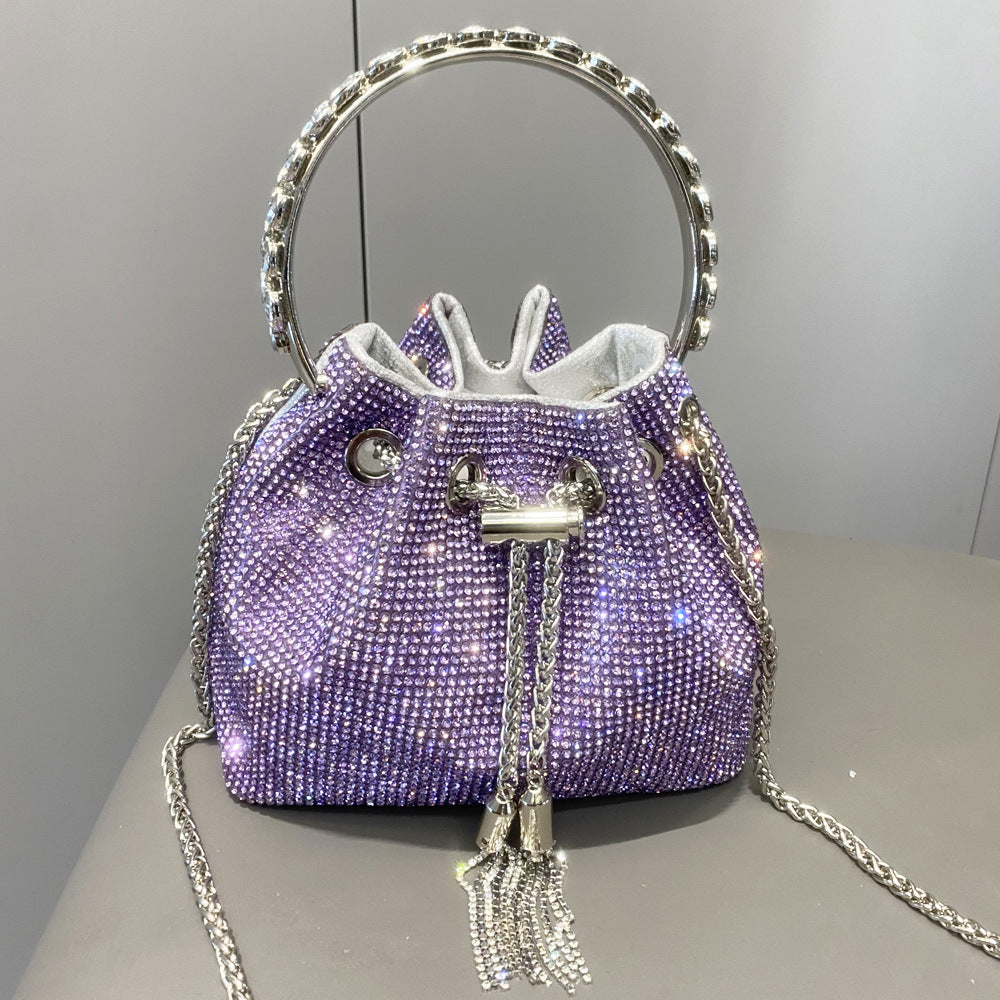 Sac à main brillant en diamant européen et américain pour femmes